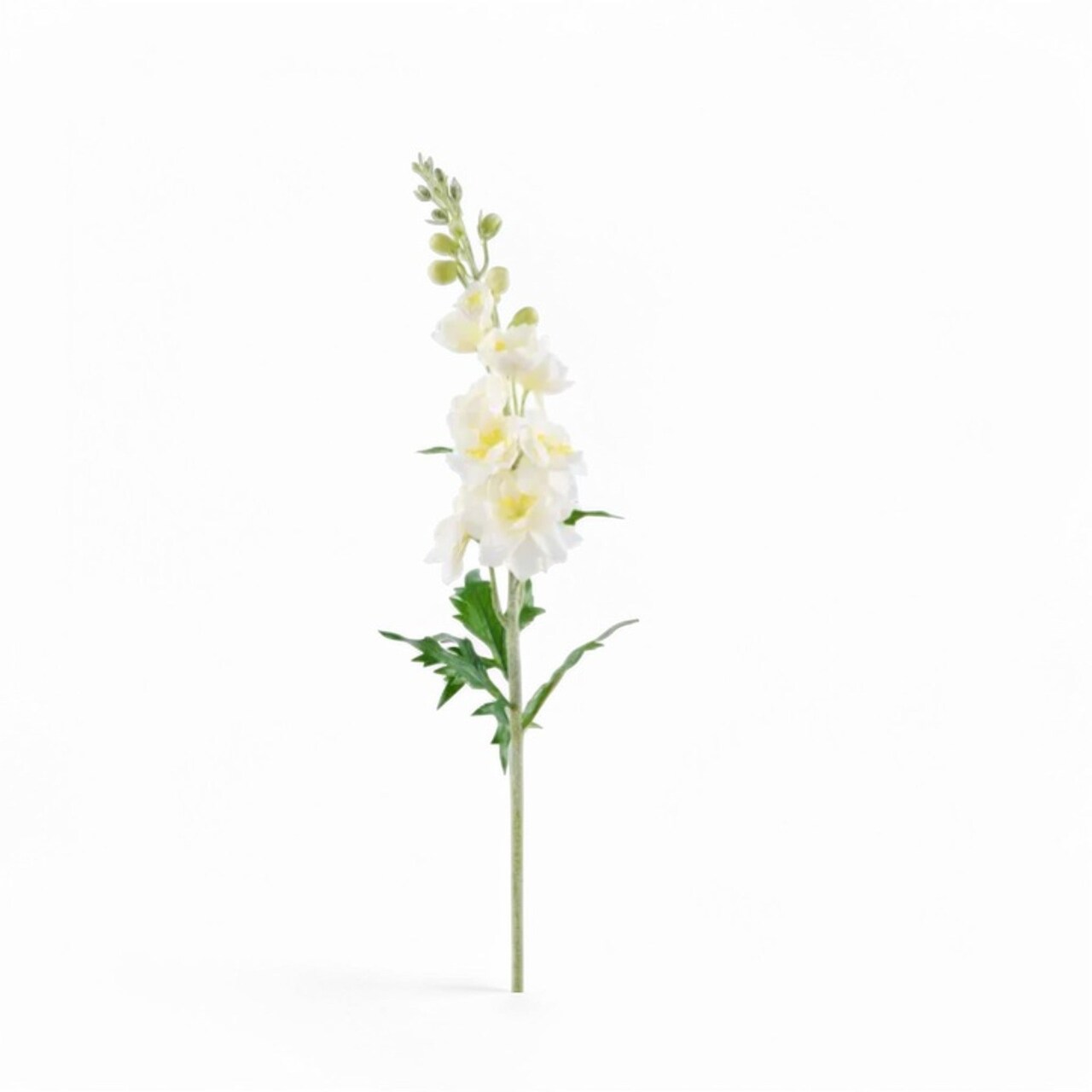 Real Touch White Delphinium Stem Artificial Flower 28 Inch-FL001927